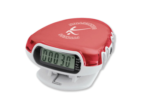 FM Radio Clip-On Pedometer with Logo