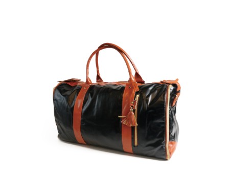 PU Leather Duffel That Converts Into a Garment Bag
