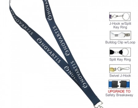 3/4" Woven Polyester Lanyard