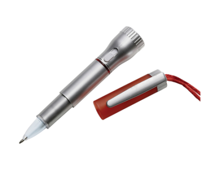 Precision Retractable Stylus Metal Flashlight Pen