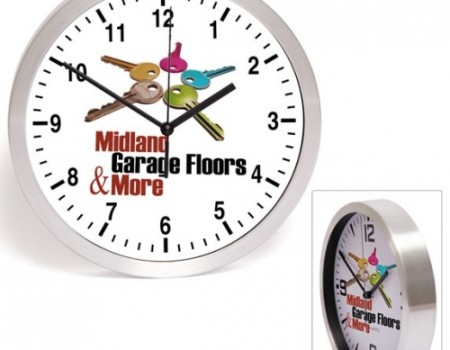 Brushed Finish Wall Clock