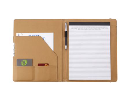 Agent Leatherette Padfolio with Notepad