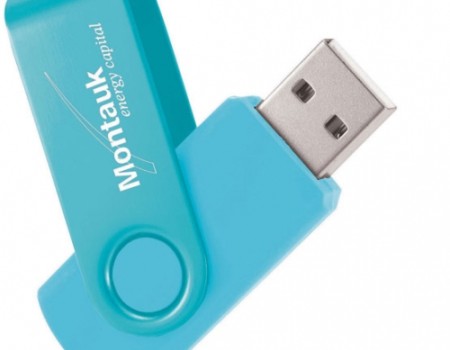 Two-Tone Fold-A-Flash USB Drive 1GB