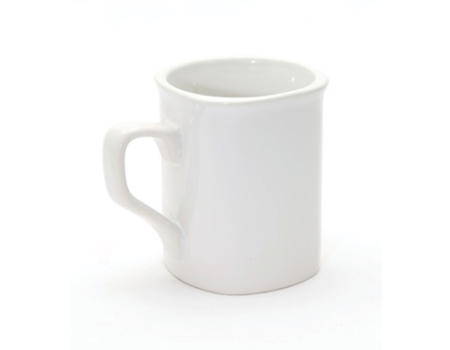 Squared ceramic coffee mug