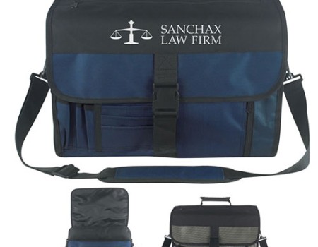 Expandable Deluxe Briefcase Messenger Bag