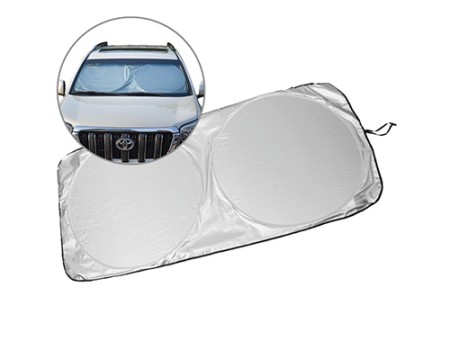 Silver nylon sunshade
