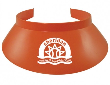 Plastic Sun Visor with Custom Branded
