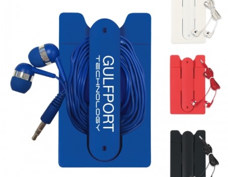 Ear Buds And Phone Wallet Kit