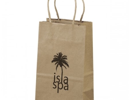 5x8 Eco Shopper-Pup Recycled Brown Paper Tote Bag