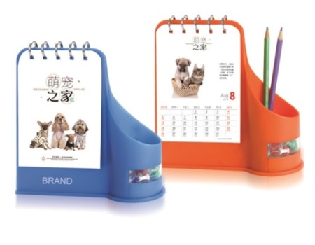 Hot sale Plastic Calendar Pen Holder