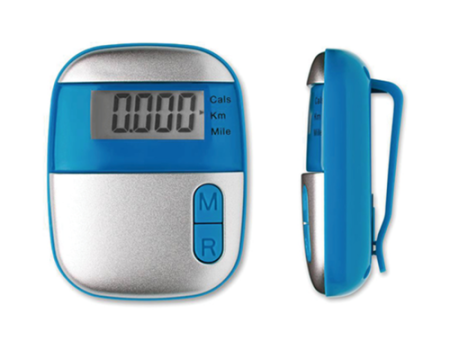 Clip-On LCD Pedometer, Steps & Calories