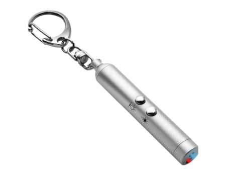 Laser pointer keychain