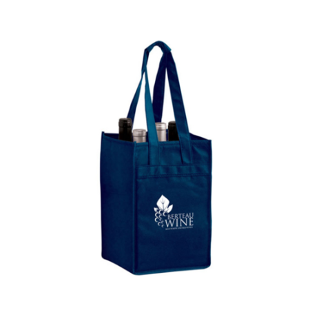 Nonwoven Four-Bottle Wine Tote