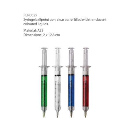 Syringe ballpoint pen