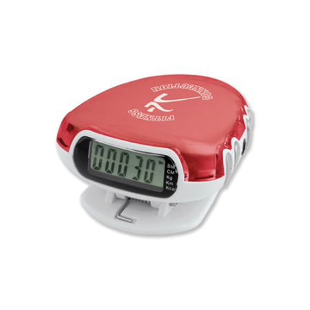 FM Radio Clip-On Pedometer with Logo