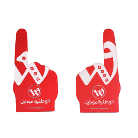 foam cheering hand