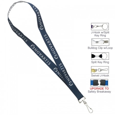 3/4" Woven Polyester Lanyard