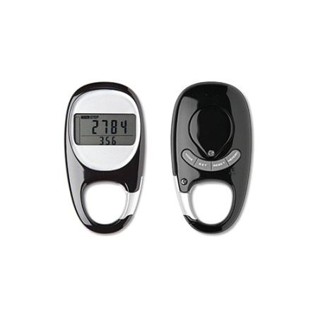 Branded Clip-On Pedometer with Carabiner