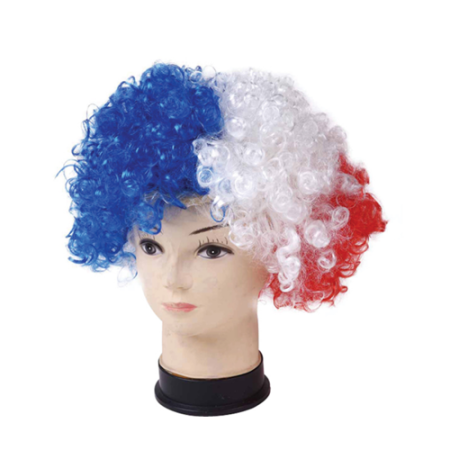 Tricolor Afro Fan Wig - One Size