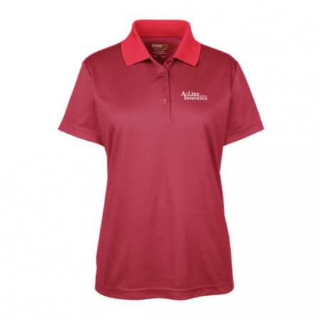 Microstripe Performance Pique Polos- Ladies'