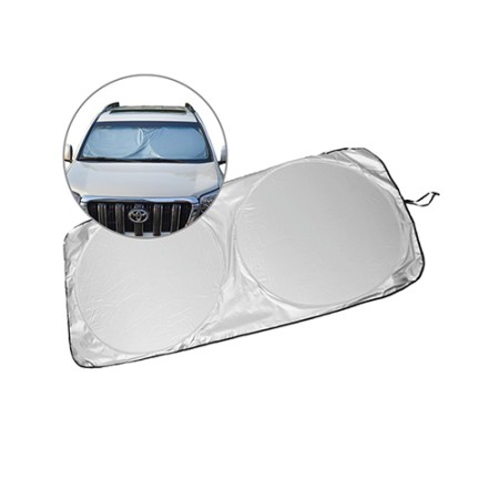 Silver nylon sunshade