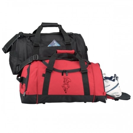 23" Jumbo Duffel Gym Bag with Shoe Pouch