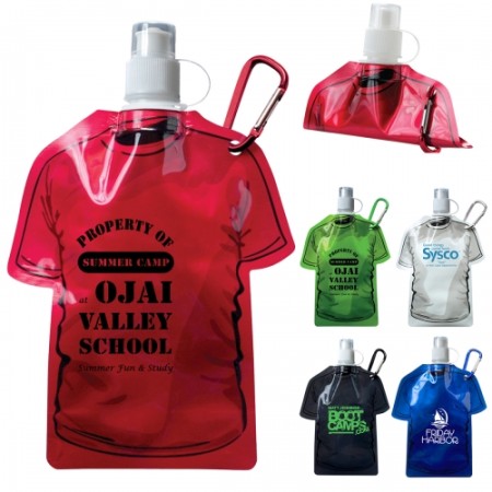 T-Shirt Shaped Collapsible 16 oz. Water Bottle