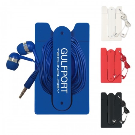 Ear Buds And Phone Wallet Kit