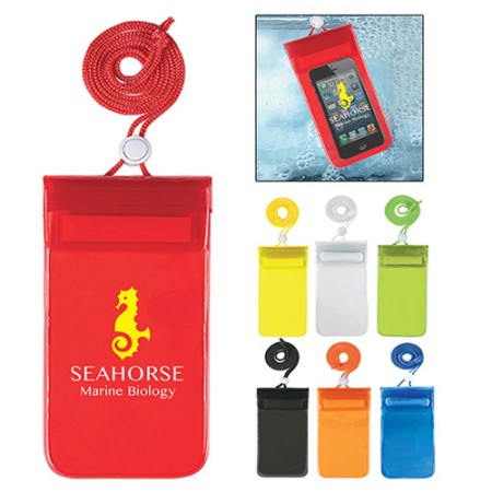 Translucent Corded Waterproof Phone Pouch