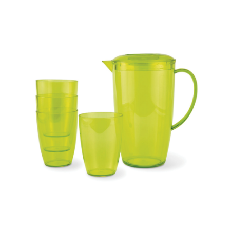 Translucent plastic pitcher