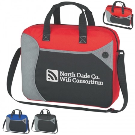 Wave Briefcase Messenger Bag