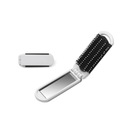 Take-Along Folding Brush with Mirror